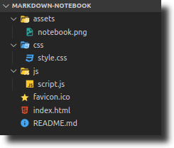 Markdown notebook with VueJS